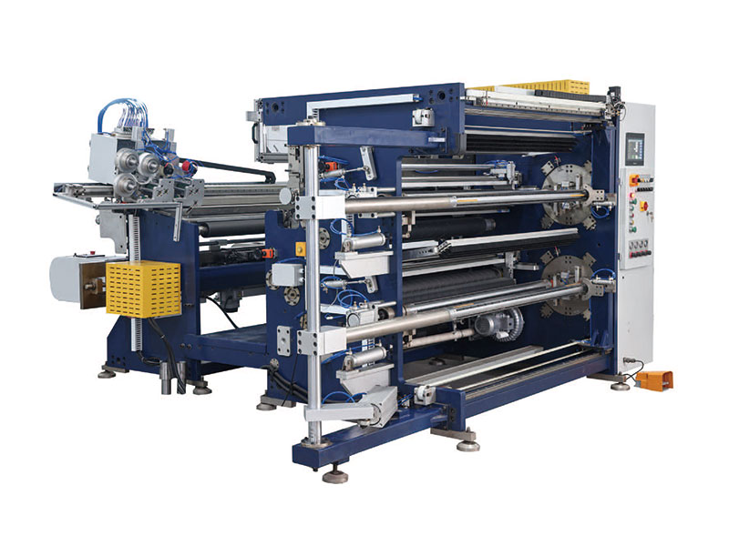 What industry is the slitting and rewinding all-in-one machine suitable for